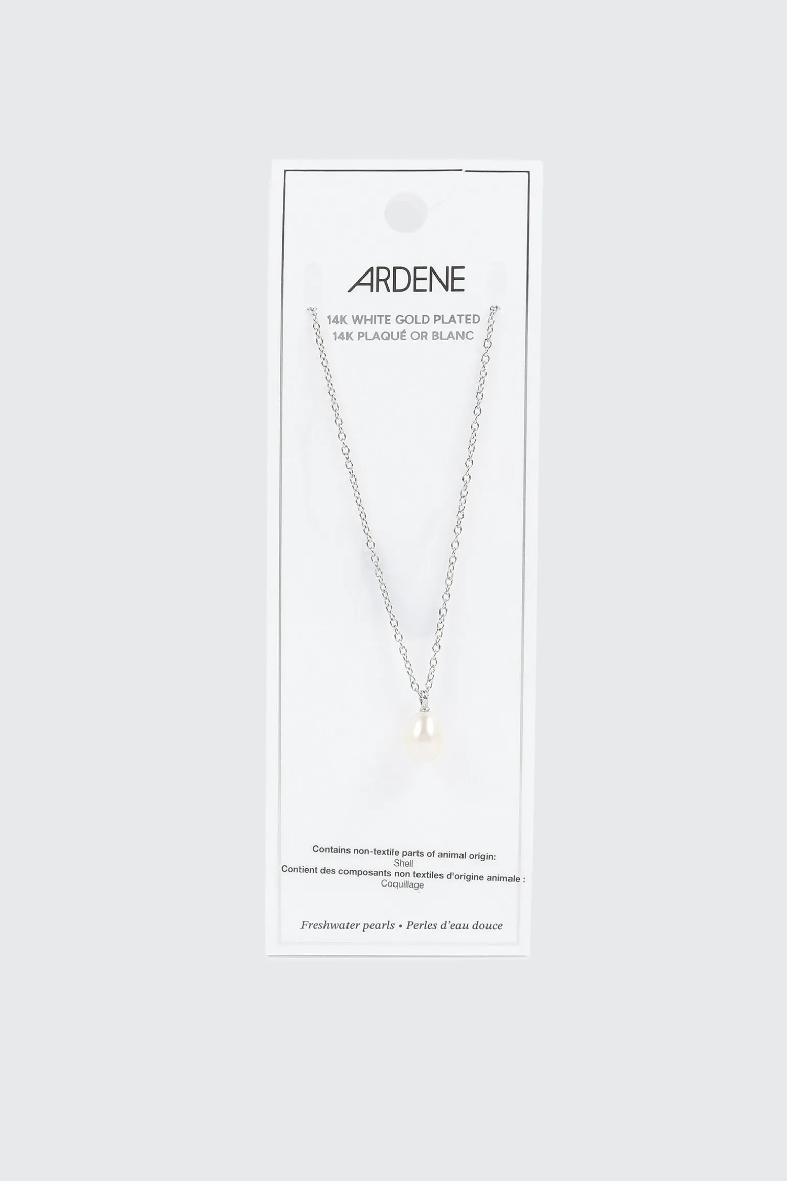 14K Gold Plated Pearl Pendant Necklace