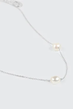 14K Gold Plated Pearl Pendant Necklace