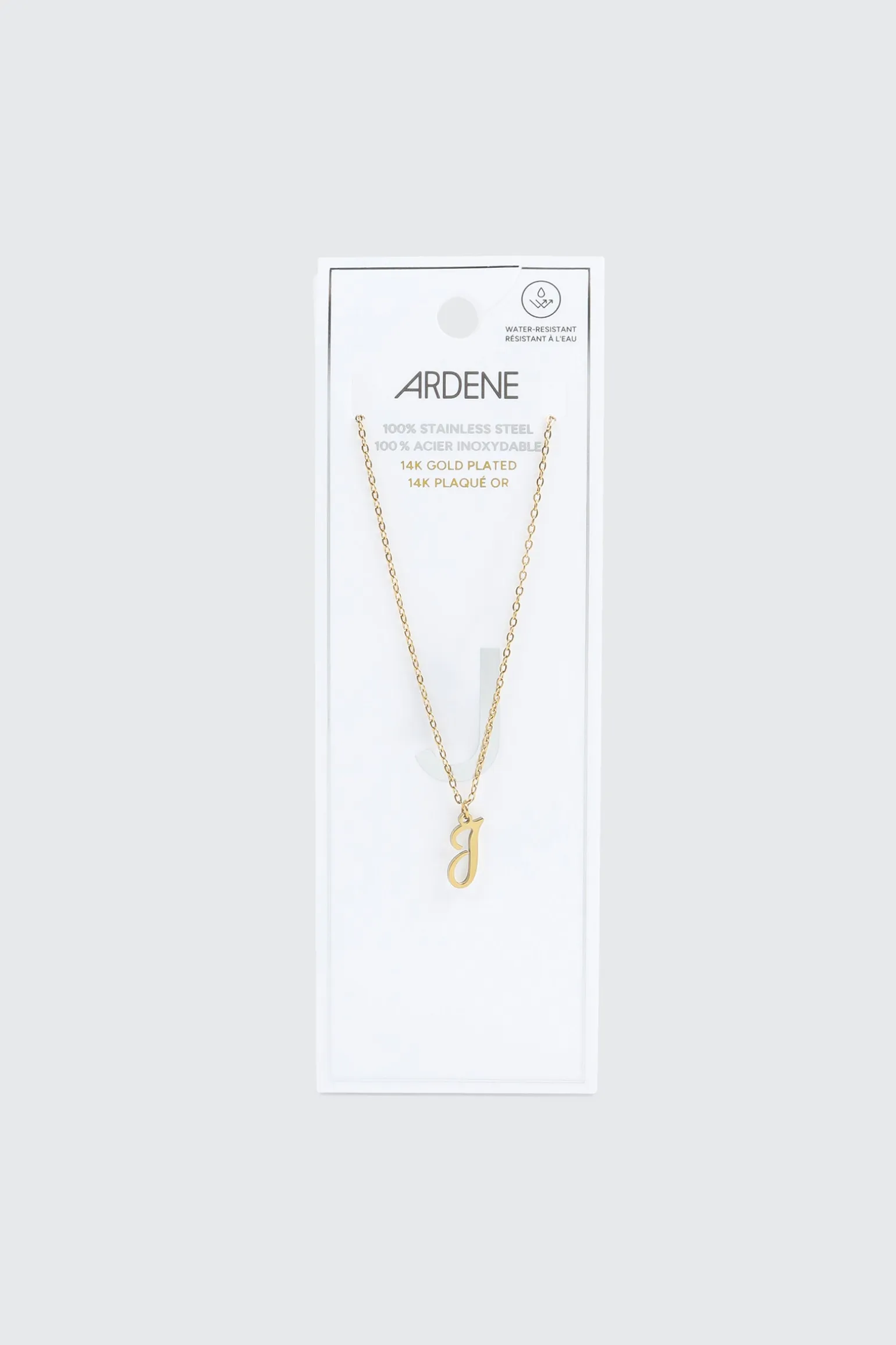 14K Gold Plated Stainless Steel Initial J Necklace