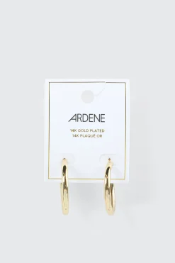 14K Gold Plated Tubular Hoops
