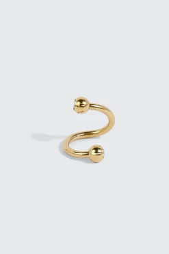 14K Gold Plated Twist Navel Piercing