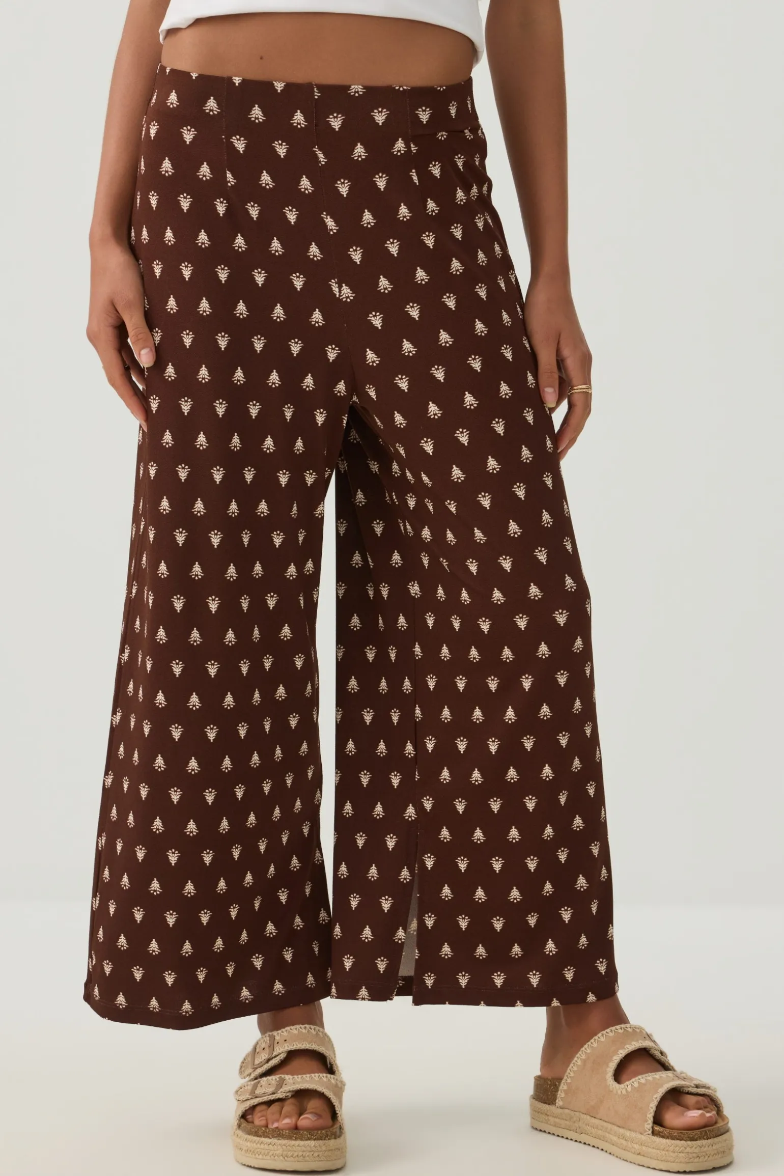 Knit Crepe Culottes