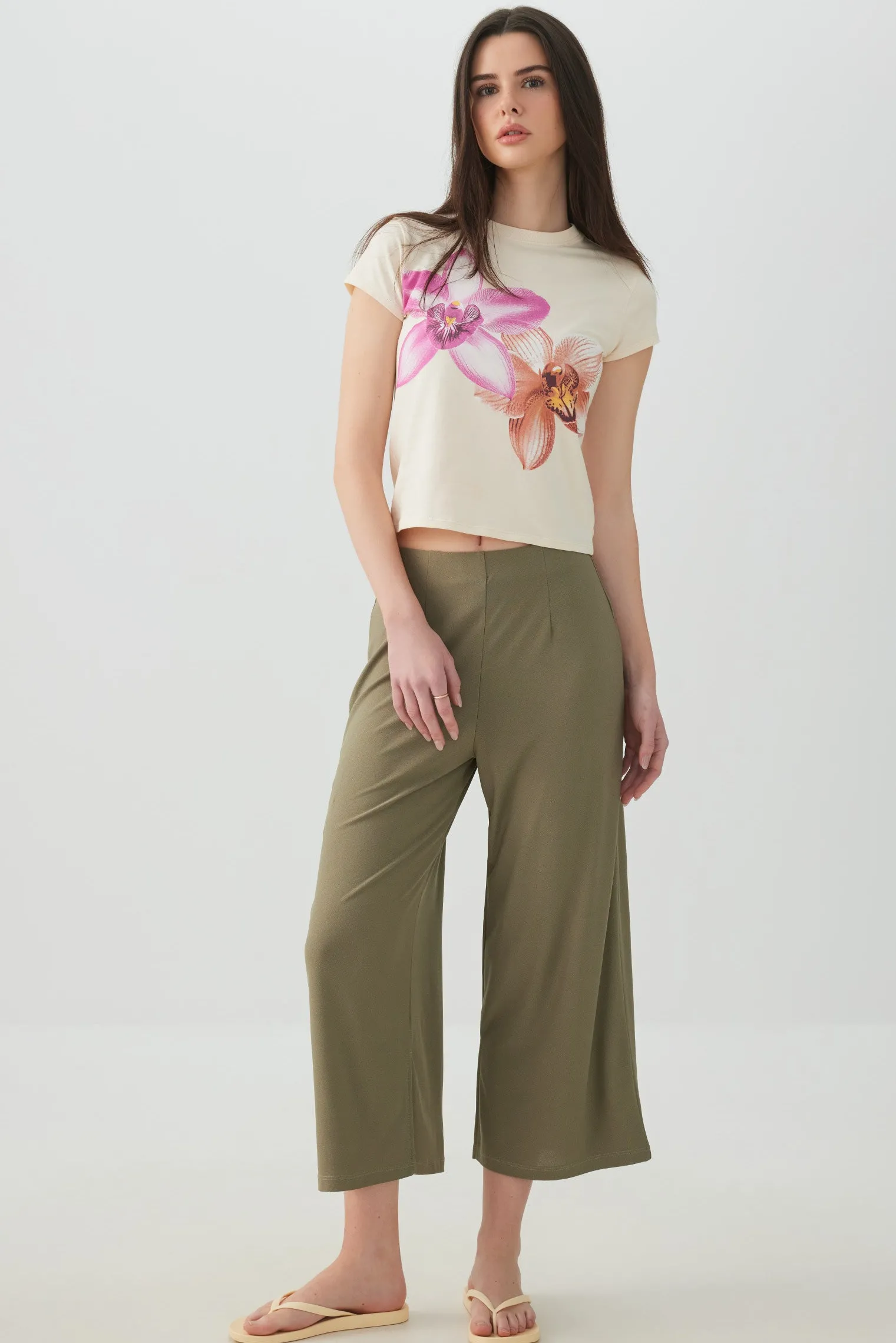 Knit Crepe Culottes