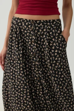Knit Crepe Maxi Skirt