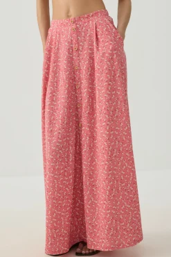 Knit Crepe Maxi Skirt