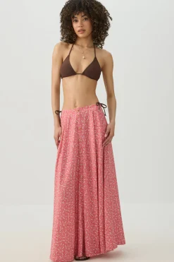 Knit Crepe Maxi Skirt