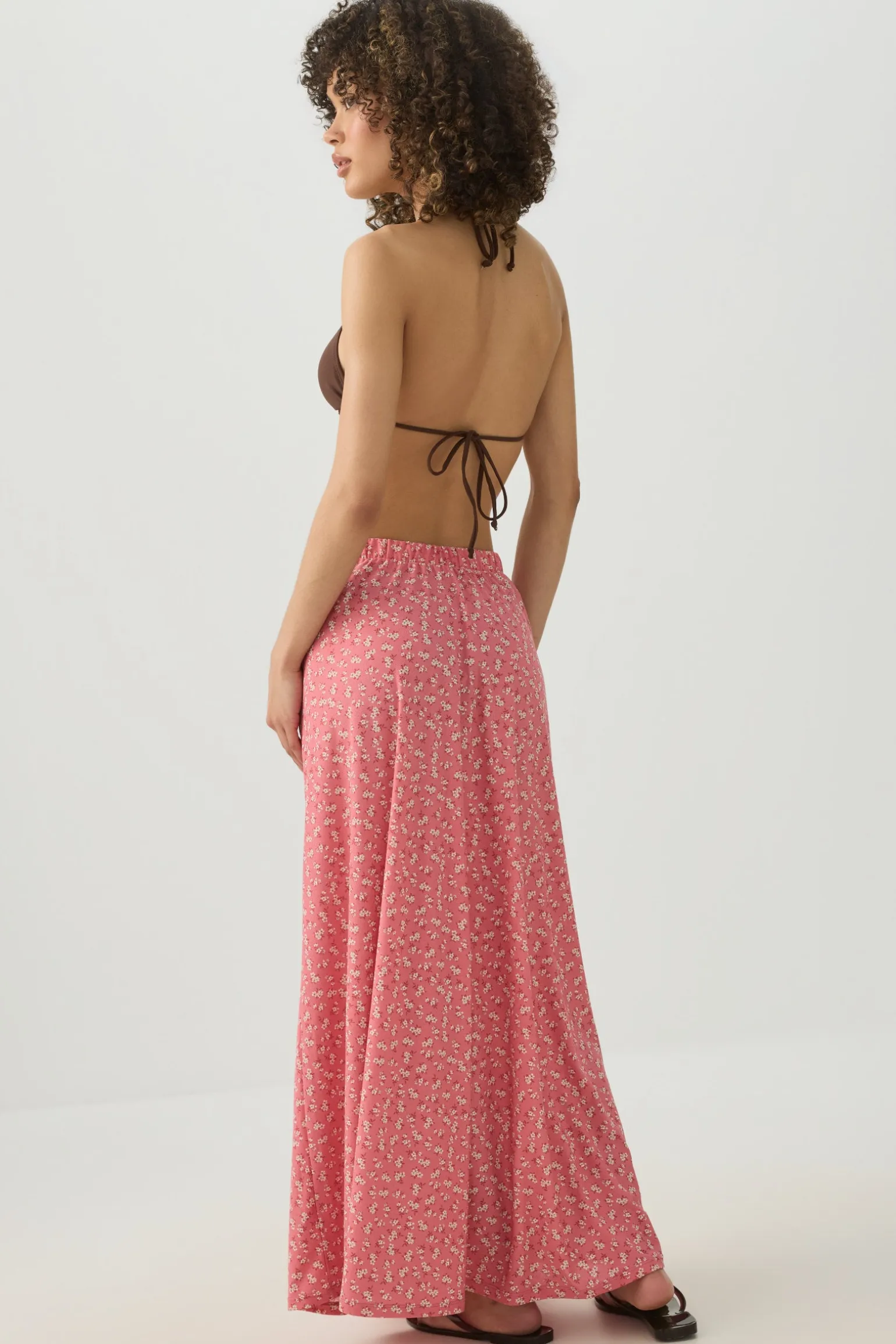 Knit Crepe Maxi Skirt