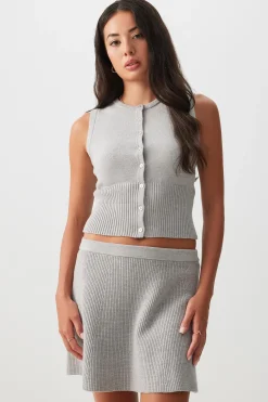 Knit Mini Skater Skirt
