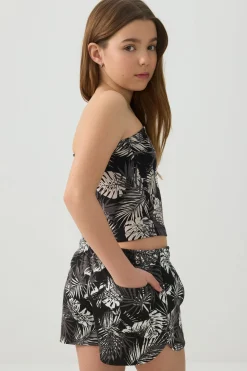 Knit Shorts with Back Pocket