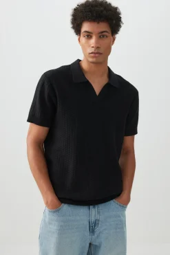Knitted Polo Shirt