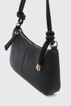 Knotted Handle Shoulder Bag with Crossbody Strap