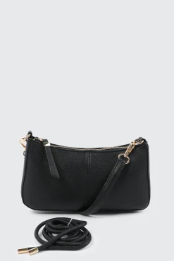 Knotted Handle Shoulder Bag with Crossbody Strap