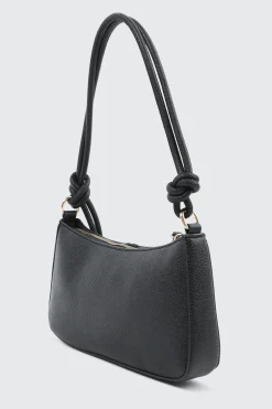 Knotted Handle Shoulder Bag with Crossbody Strap