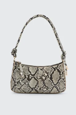 Knotted Handle Shoulder Bag with Crossbody Strap
