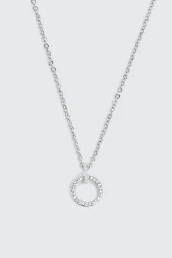 14K White Gold Pendant Necklace
