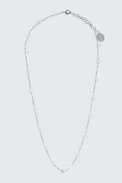 14K White Gold Plated Necklace