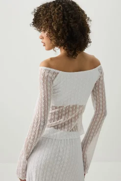Lace Off Shoulder Top