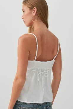 Lace Trim Babydoll Tank Top