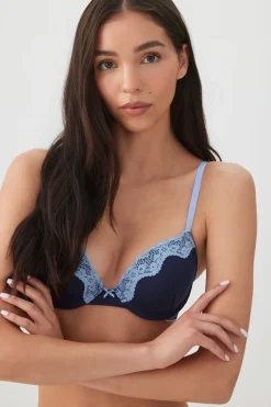 Lace Trim Push-Up Bra