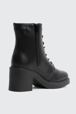 Lace Up Platform Ankle Boots