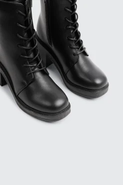 Lace Up Platform Ankle Boots
