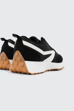 Lace Up Sneakers with Contrast Trim