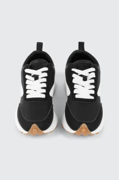 Lace Up Sneakers with Contrast Trim