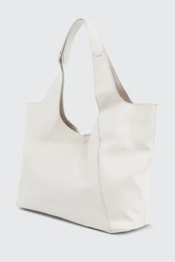 Large Faux Leather Slouchy Shoulder Bag