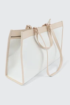 Large Faux Leather Tote Bag