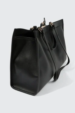 Large Faux Leather Tote Bag