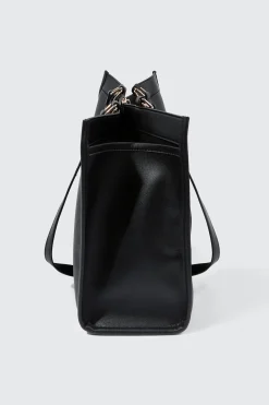 Large Faux Leather Tote Bag