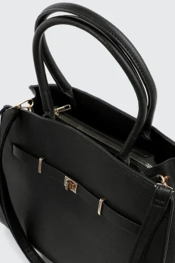 Large Faux Leather Tote Bag