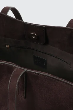 Large Faux Suede Tote Bag