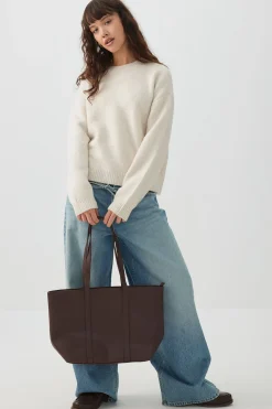 Large Structured Tote Bag