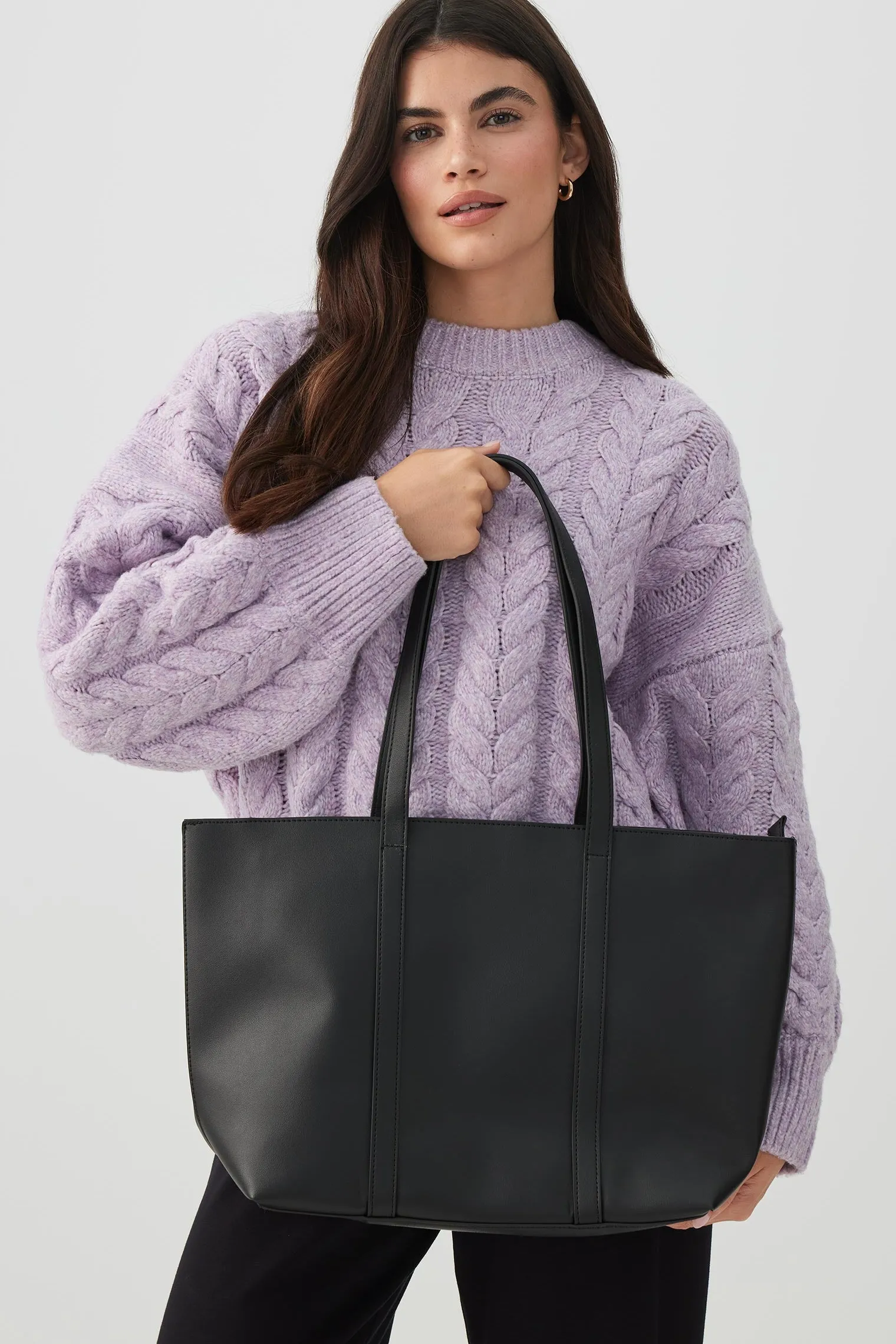Large Structured Tote Bag