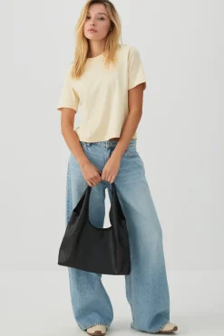 Large Twisted Handle Shoulder Bag