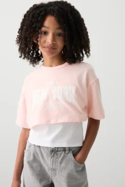 Layered Graphic Boxy T-Shirt
