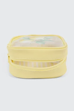 Lemon Print Cosmetic Bag