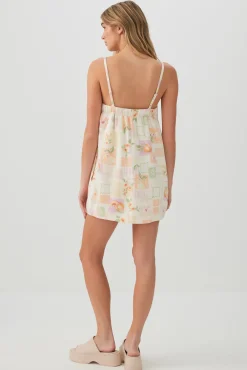 Linen Blend Square Neck Romper