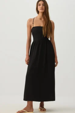 Linen Midi Dress