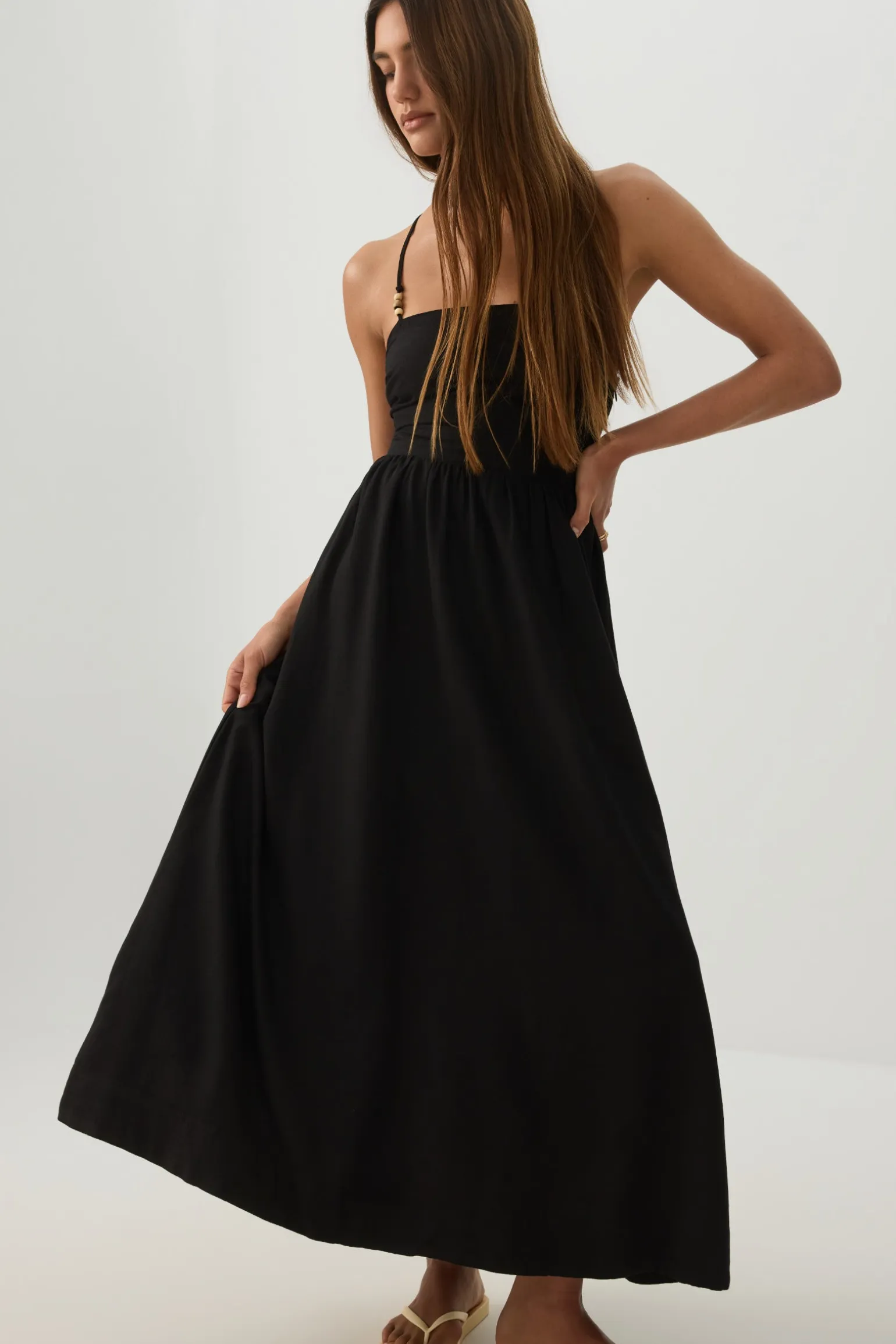 Linen Midi Dress