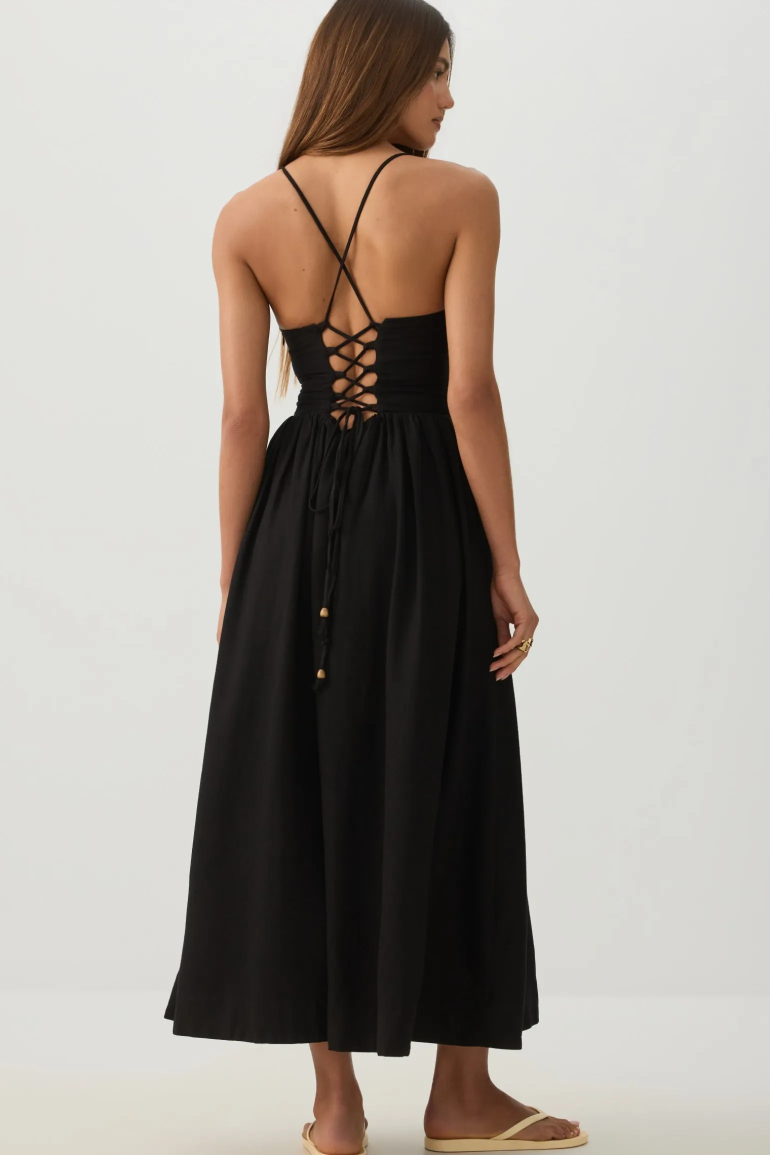 Linen Midi Dress