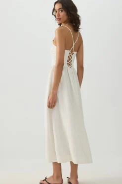 Linen Midi Dress
