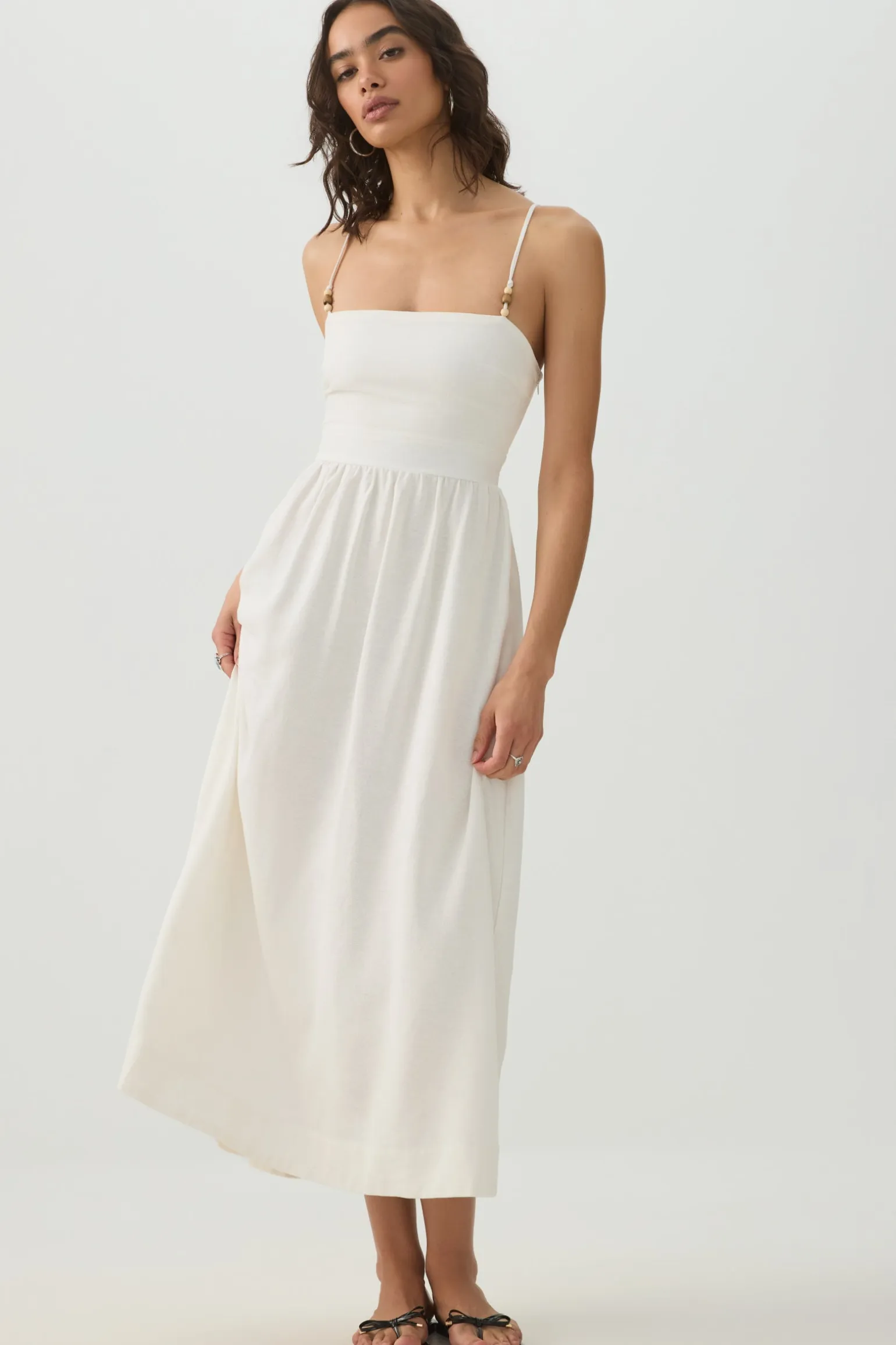 Linen Midi Dress
