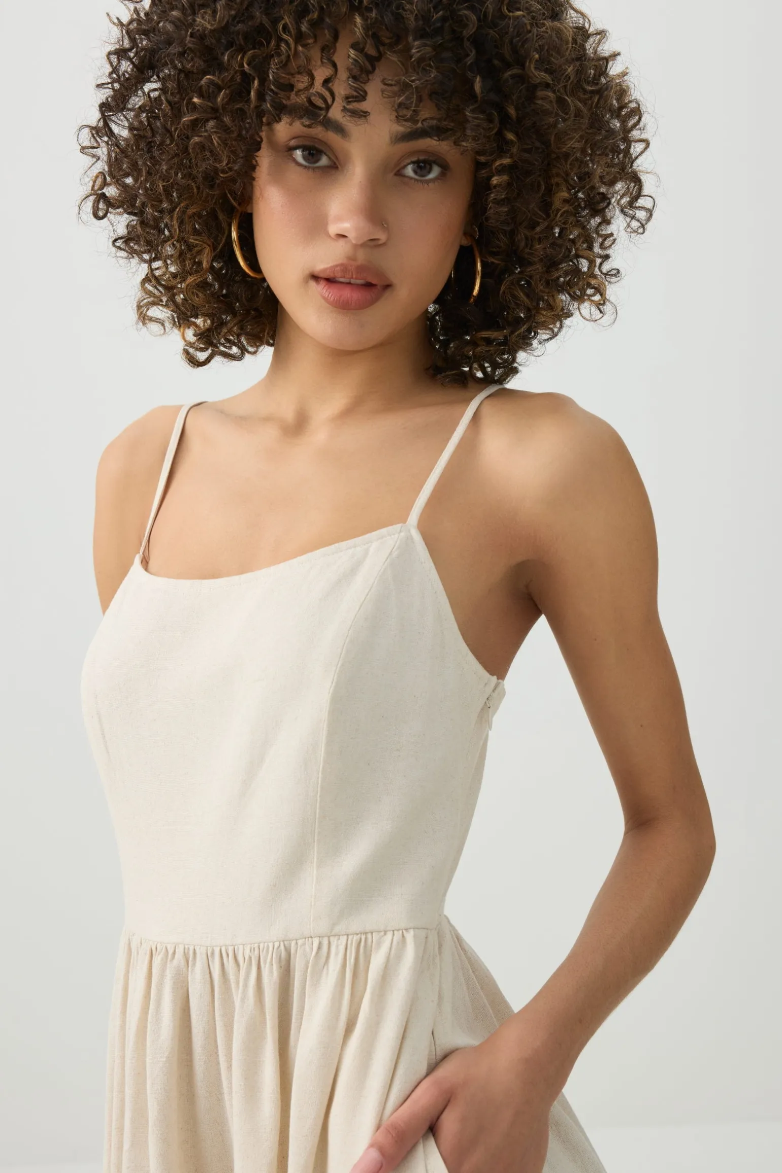 Linen Midi Dress
