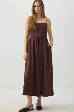 Linen Midi Dress
