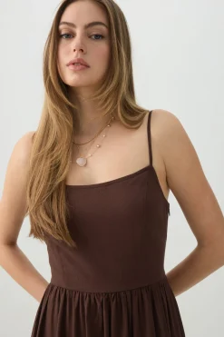 Linen Midi Dress