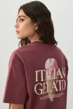 Longline Oversized Graphic T-Shirt