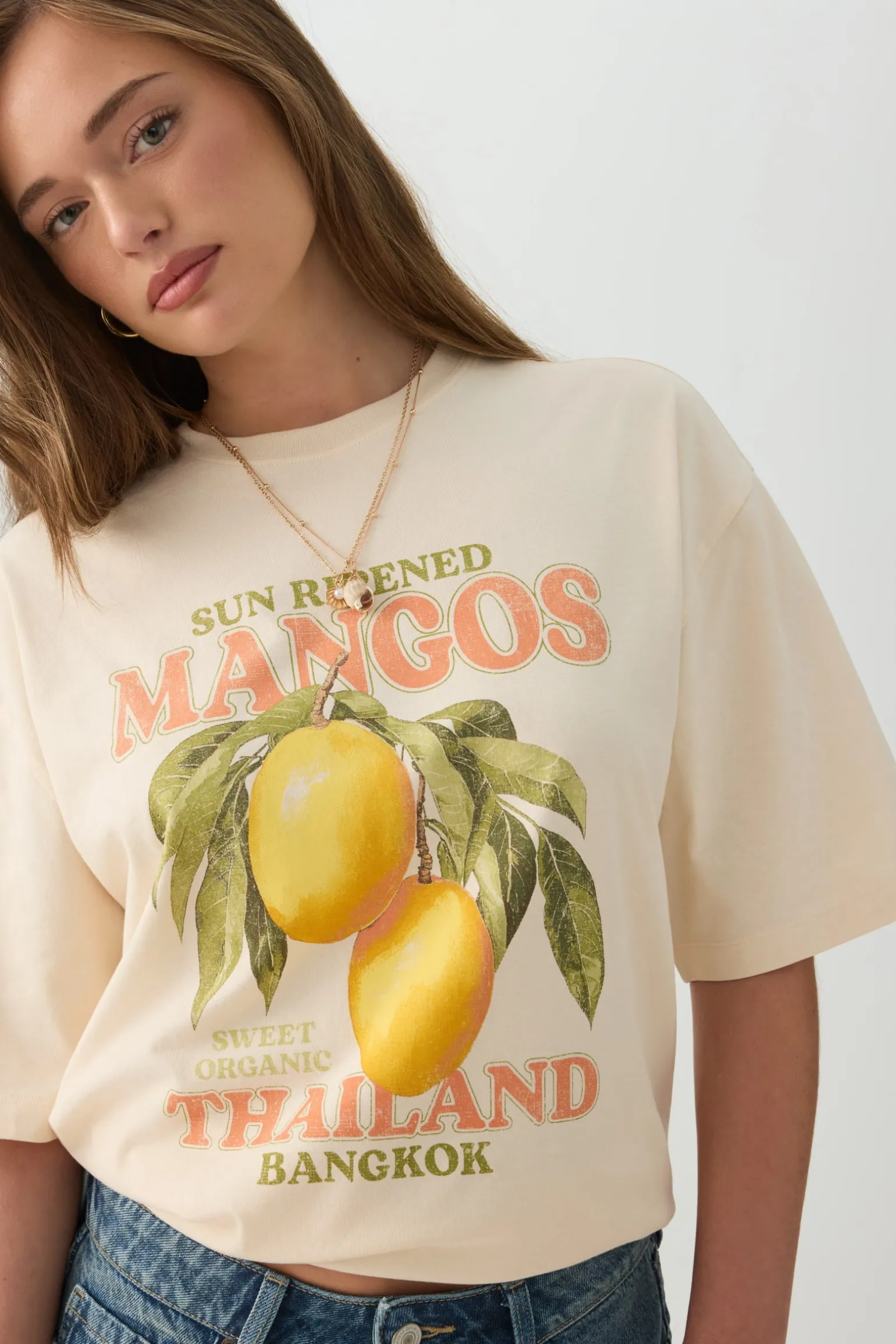 Long Oversized Graphic T-Shirt