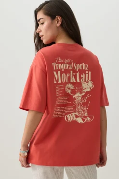 Long Oversized Graphic T-Shirt